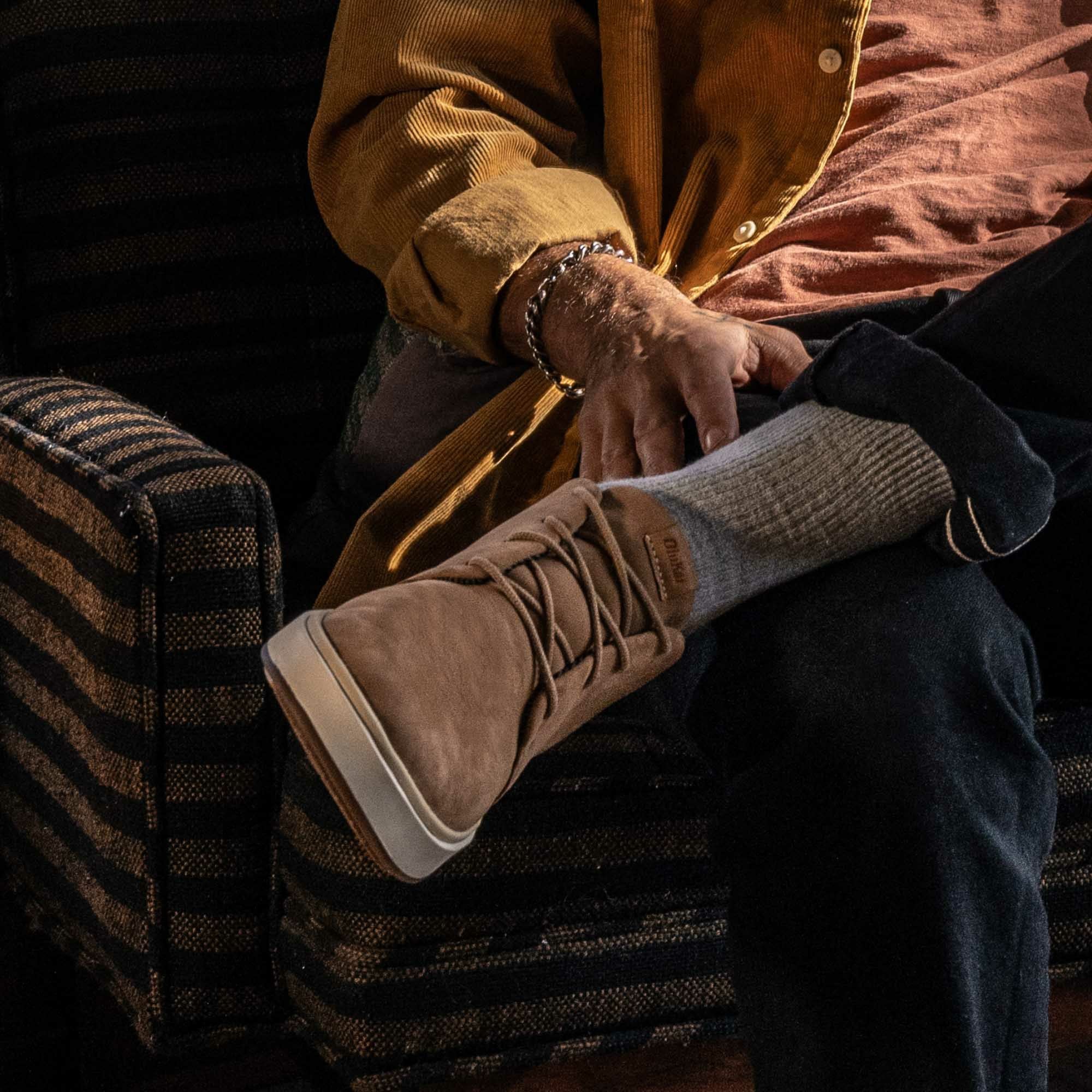 Papakū 'Ili Waterproof Leather Boots- Tan