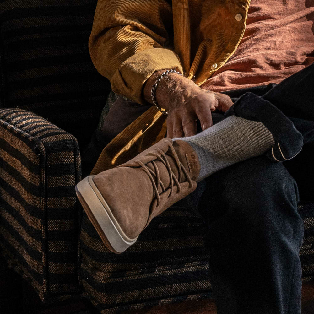 Papakū 'Ili Waterproof Leather Boots- Tan