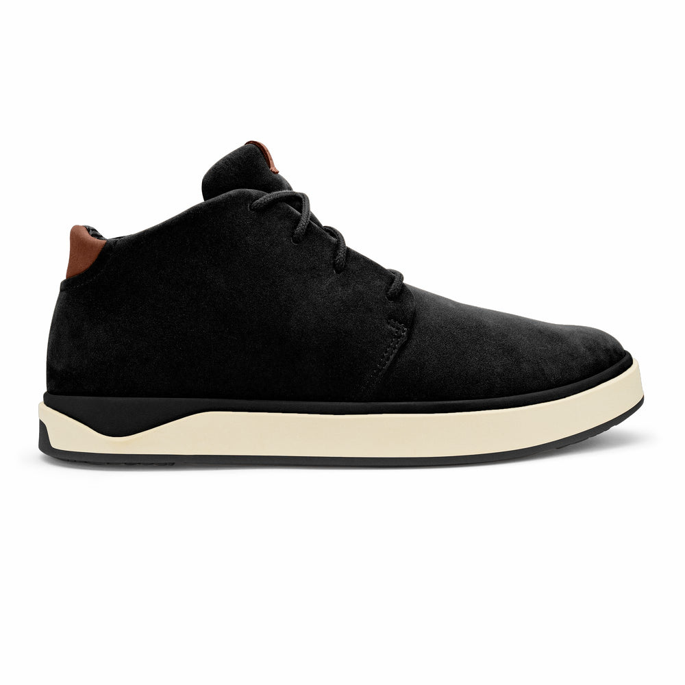 Papakū 'Ili Waterproof Leather Boots- Black