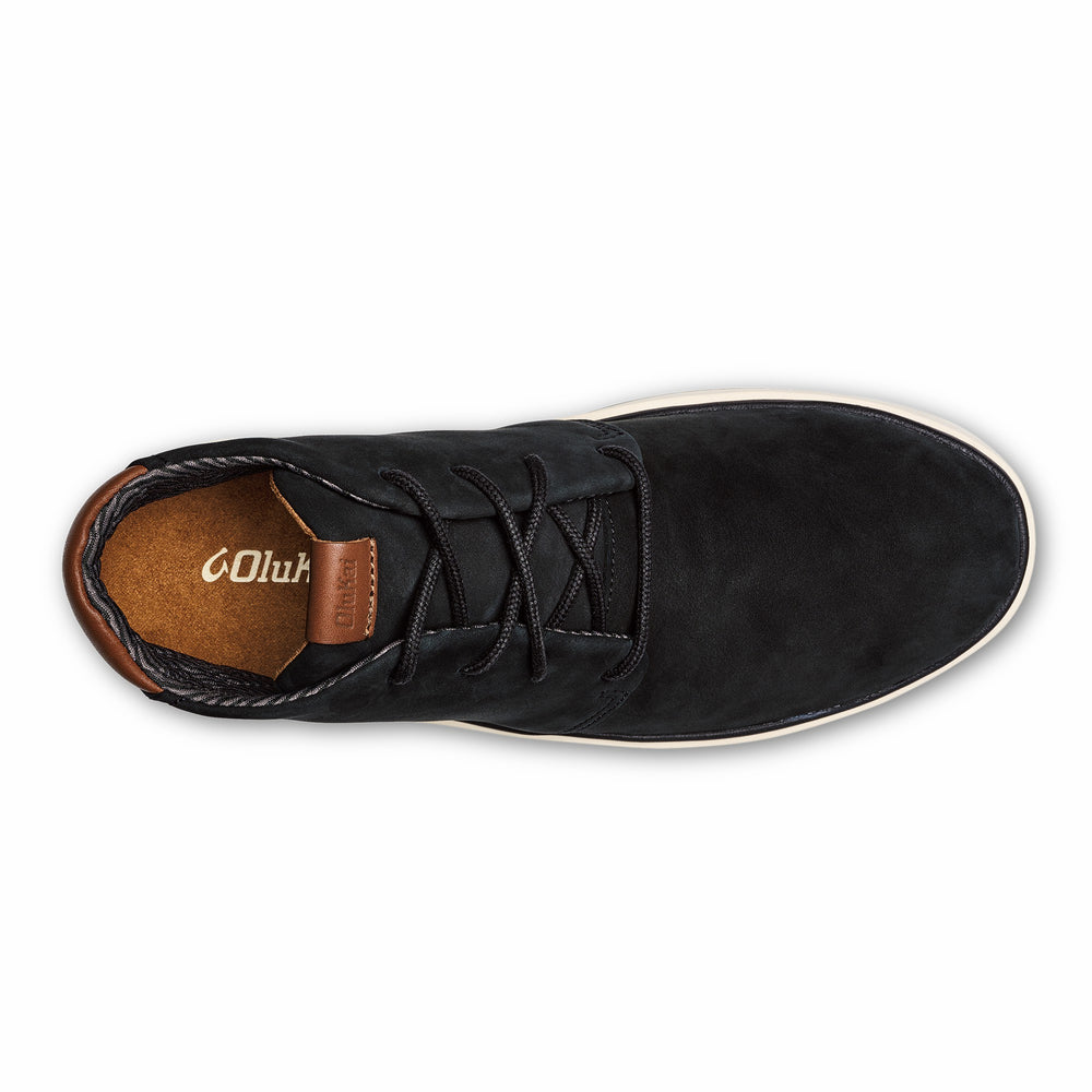 Papakū 'Ili Waterproof Leather Boots- Black