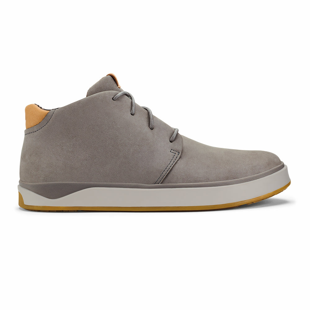 Papakū 'Ili Waterproof Leather Boots- Graphite