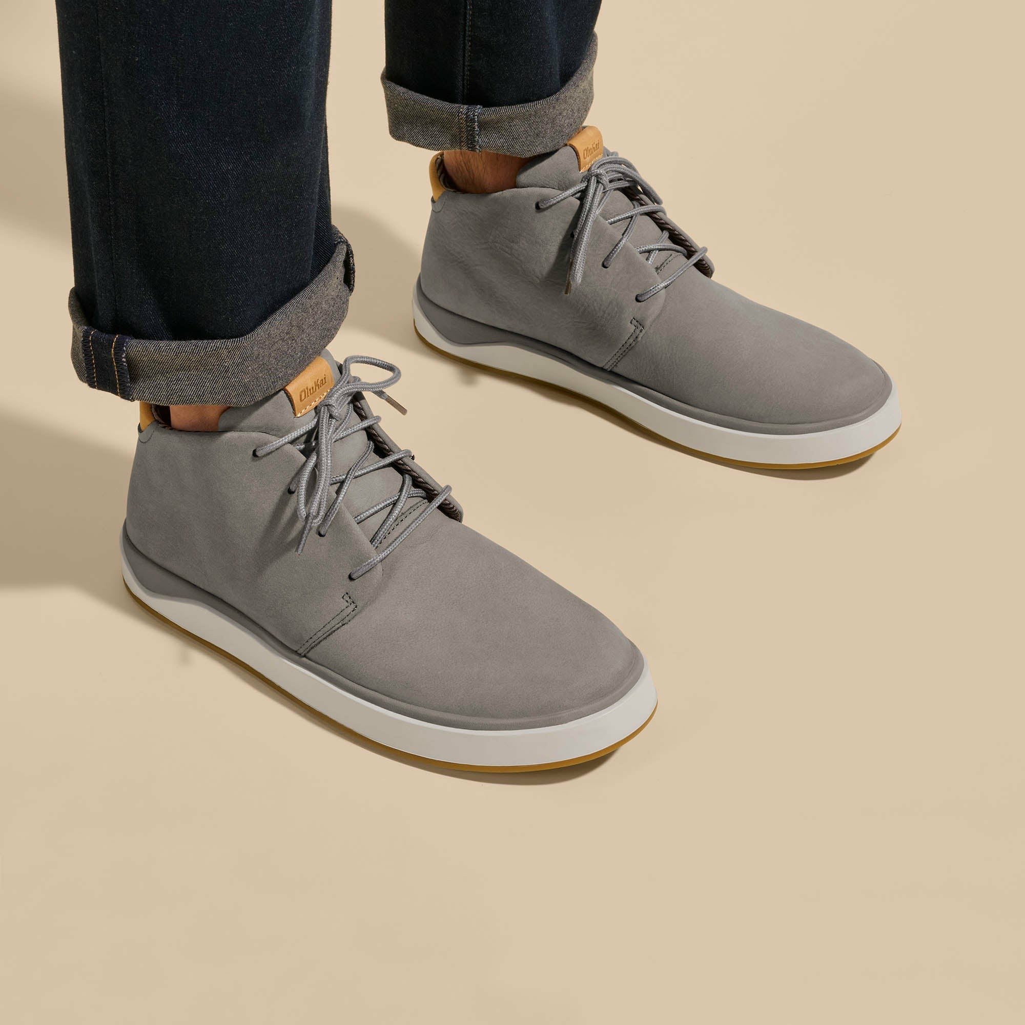 Papakū 'Ili Waterproof Leather Boots- Graphite