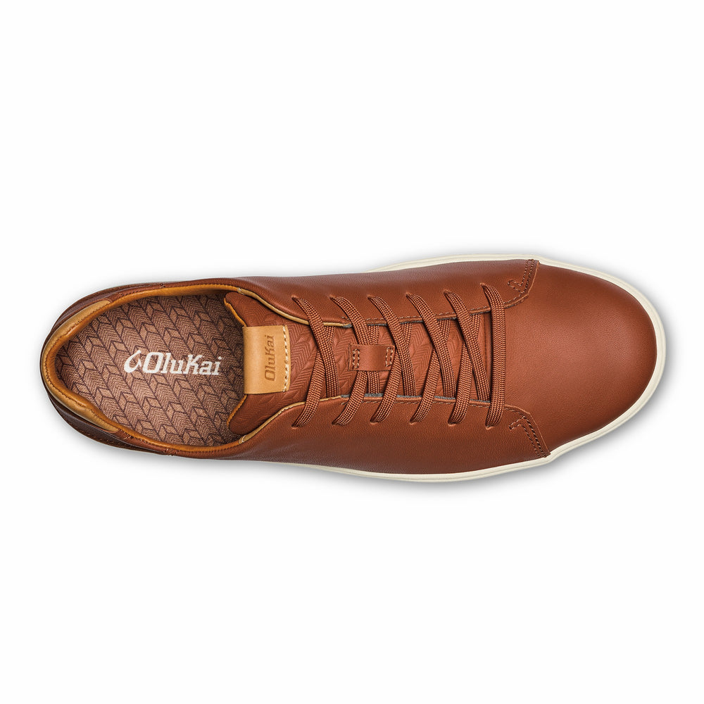 Lae‘ahi Lī ‘Ili Men's Leather Sneakers - Kukui Brown