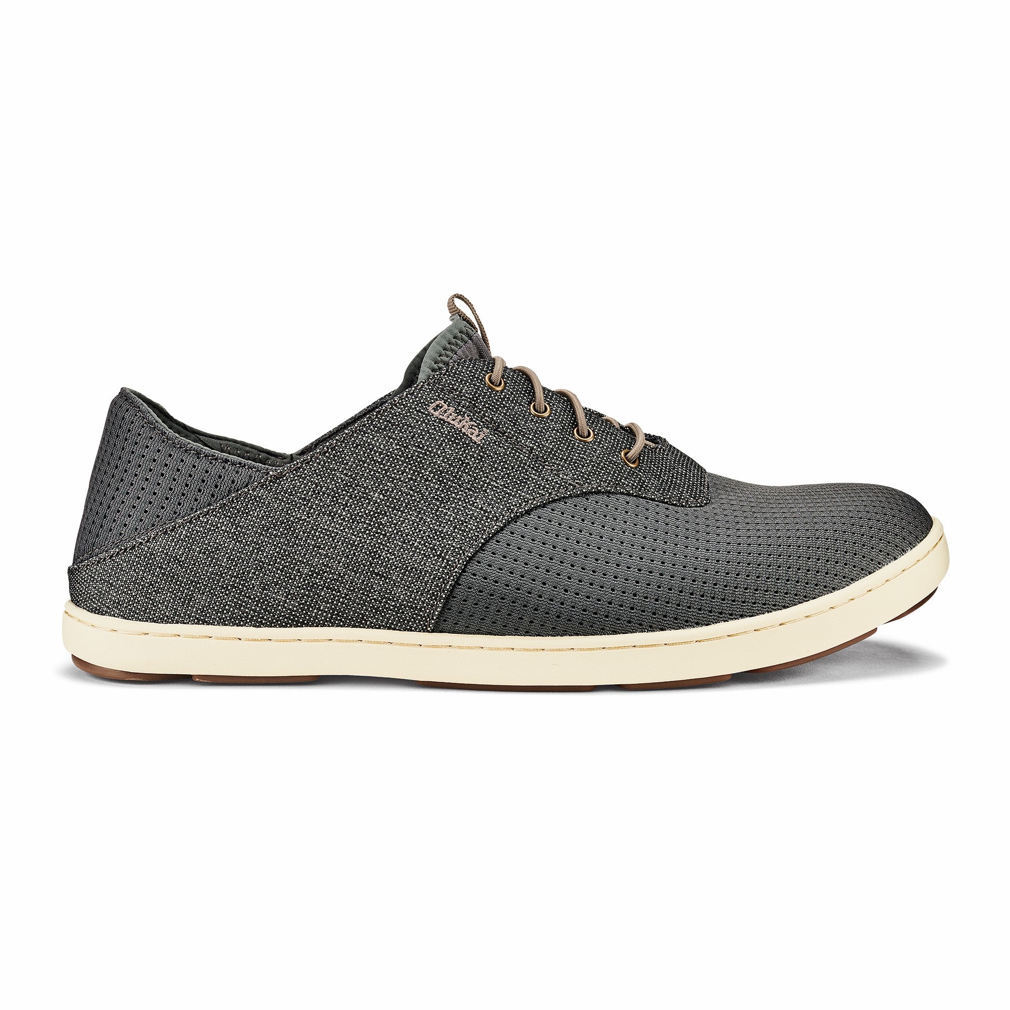 Nohea Moku Men's Boat Shoes - Charcoal / Clay