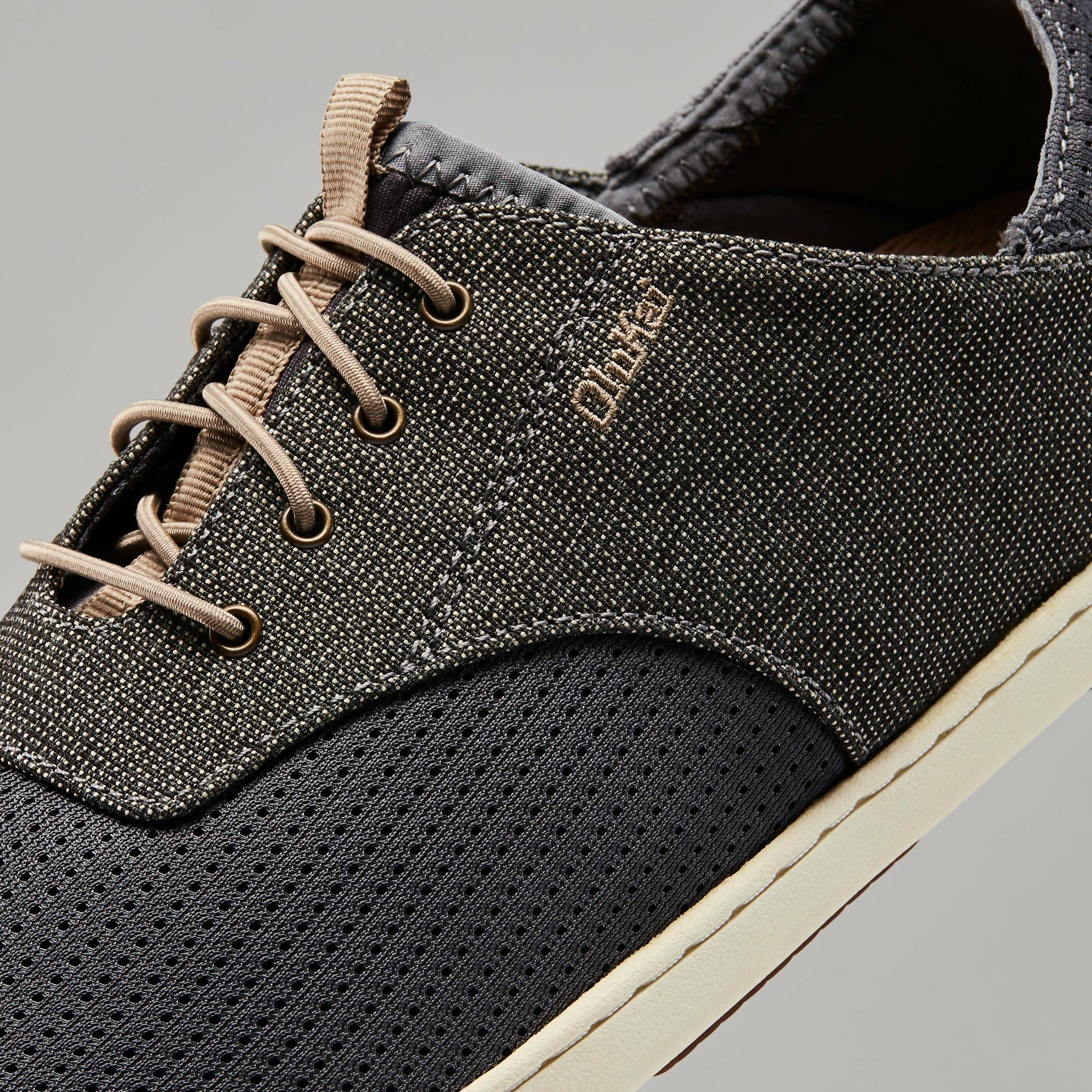Nohea Moku Men's Boat Shoes - Charcoal / Clay
