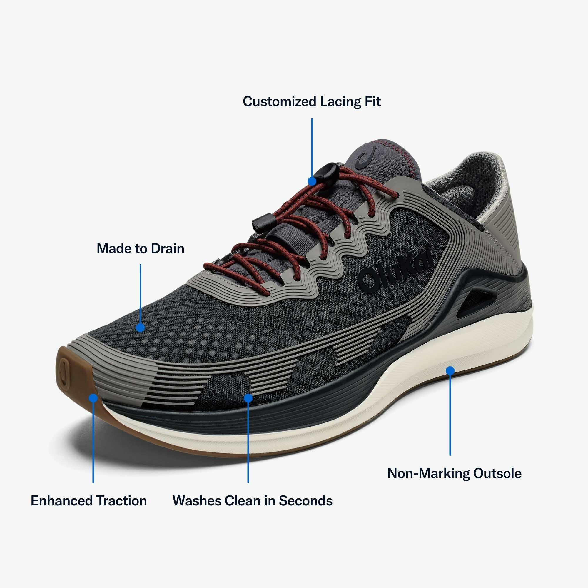 ‘Ahi Water Boat Shoes - Rock / Ash