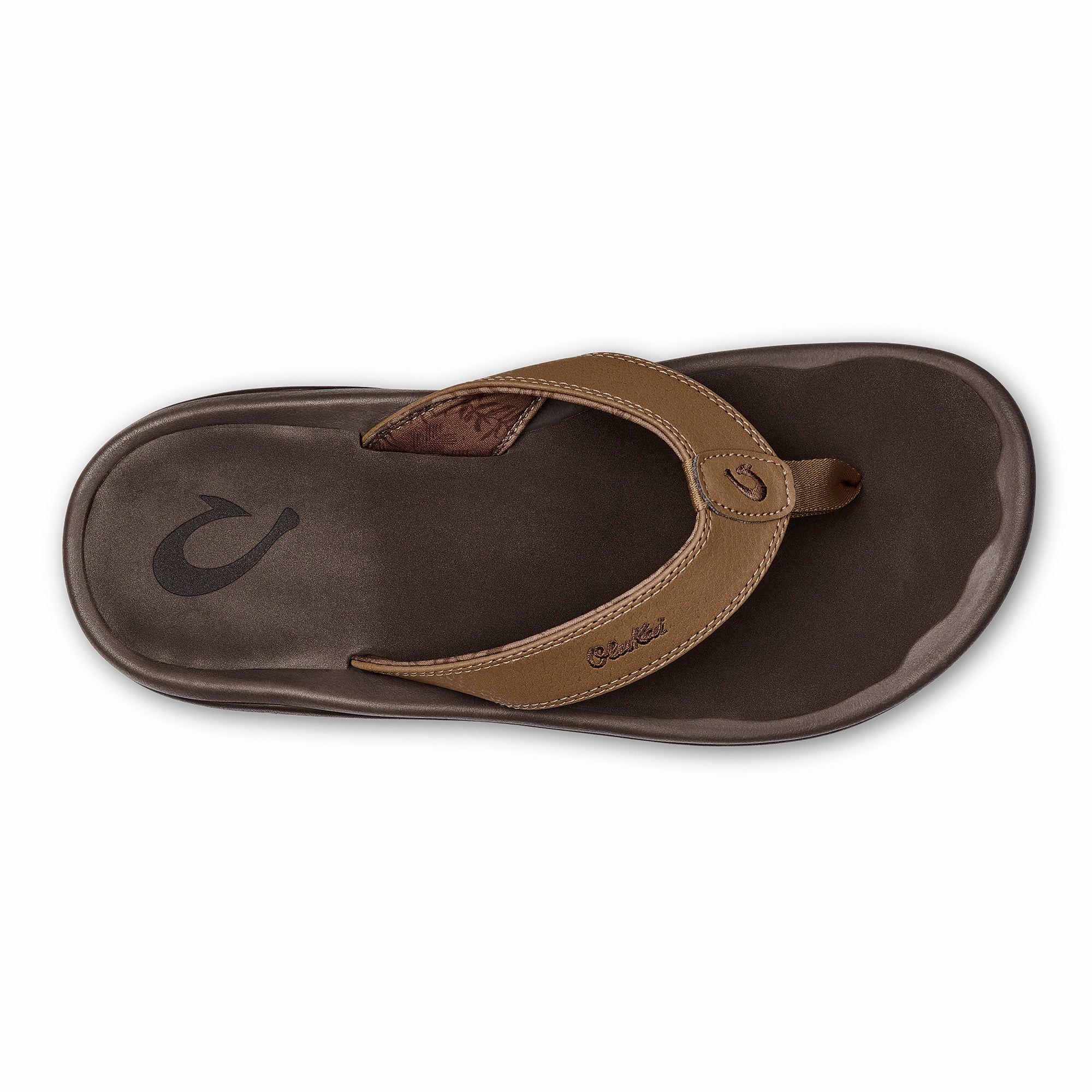 ‘Ohana Men's Best Selling Beach Sandals - Tan / Dark Java