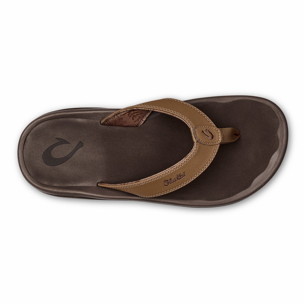 ‘Ohana Men's Best Selling Beach Sandals - Tan / Dark Java