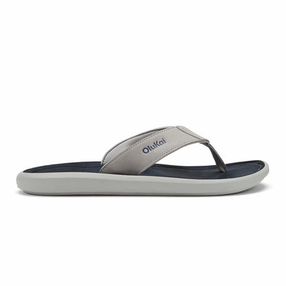 Pili Waterproof Leather Sandals - Ash / Mood Indigo