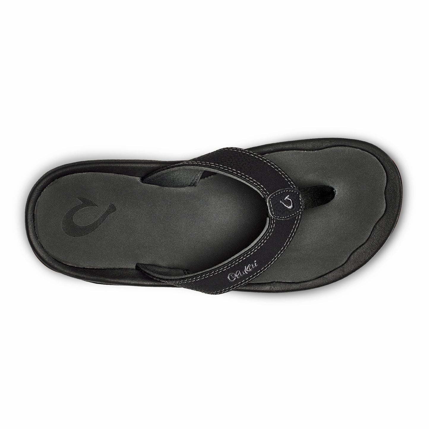 OluKai ‘Ohana - Black / Dark Shadow | Men's Beach Sandals