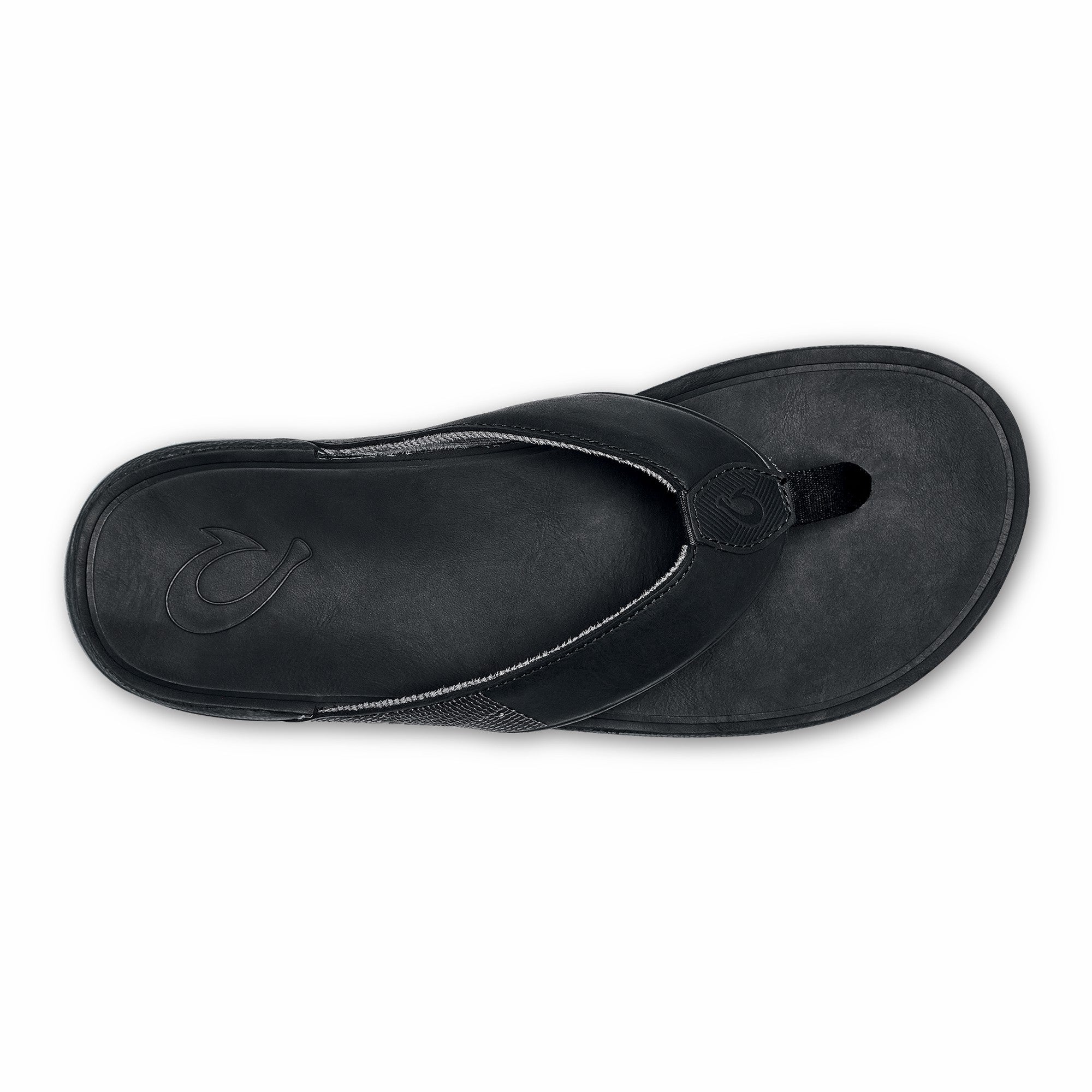 Tuahine Men's Waterproof Leather Beach Sandals - Black