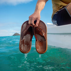 Pili Waterproof Leather Sandals - Fox
