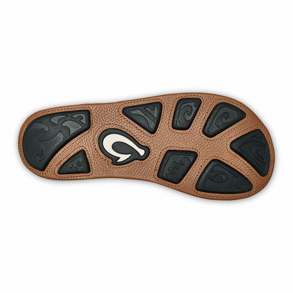 Hiapo -Dark Java / Toffee Leather Beach Sandals