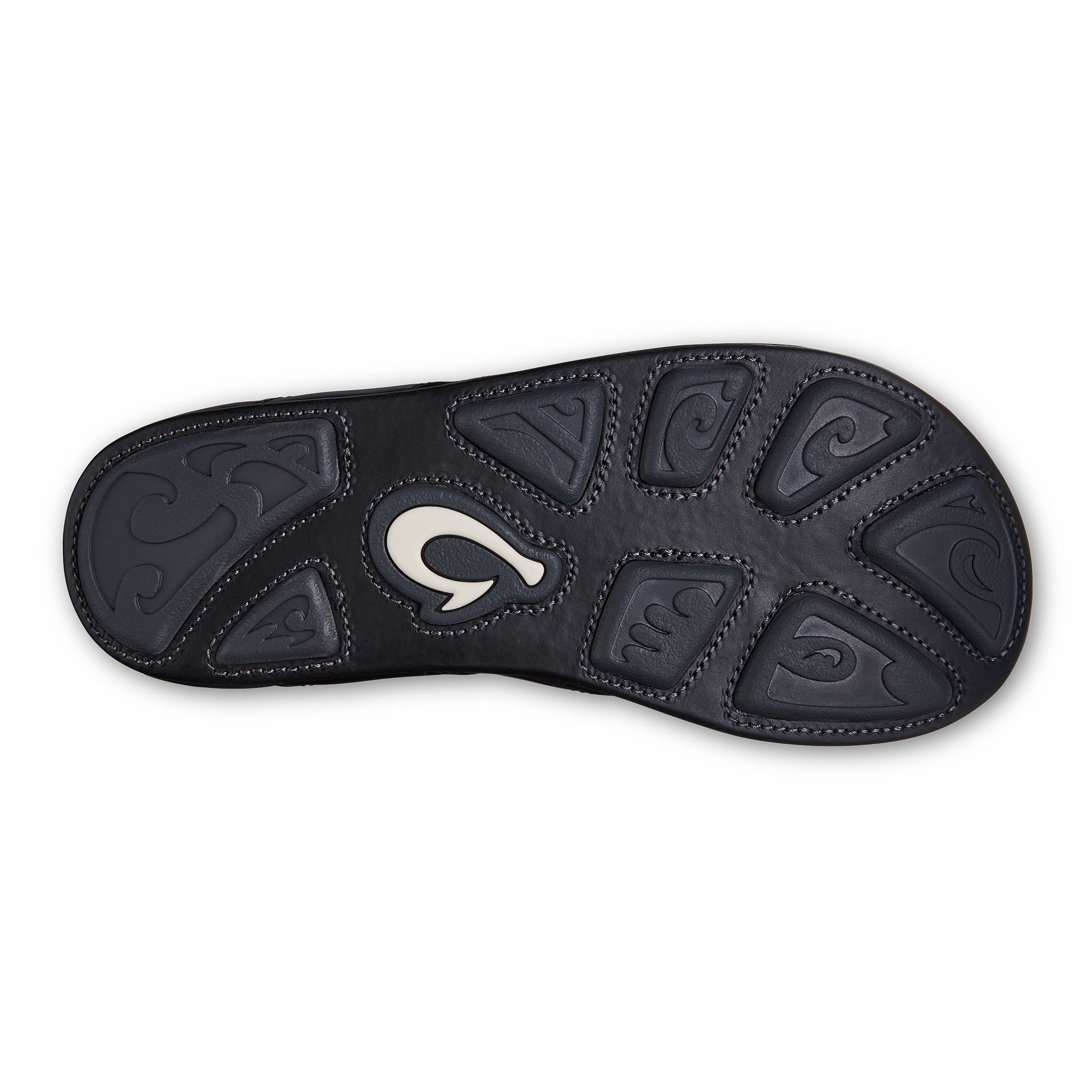 Mekila Men's Full-Grain Leather Beach Sandals - Black