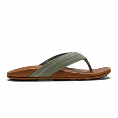 Hiapo - Odyssey Grey / Sahara Leather Beach Sandals
