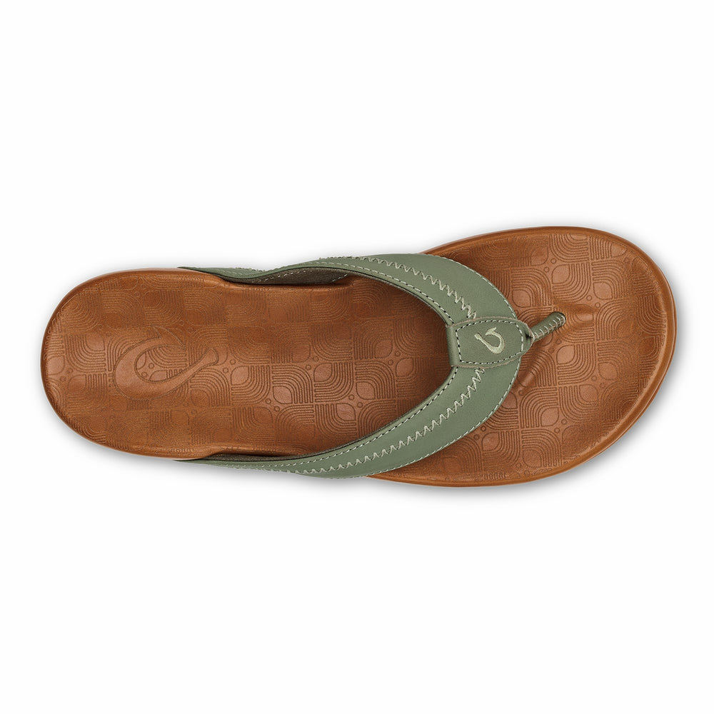 Hiapo - Odyssey Grey / Sahara Leather Beach Sandals