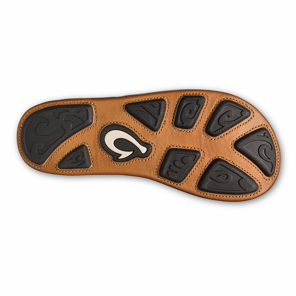 Hiapo - Odyssey Grey / Sahara Leather Beach Sandals