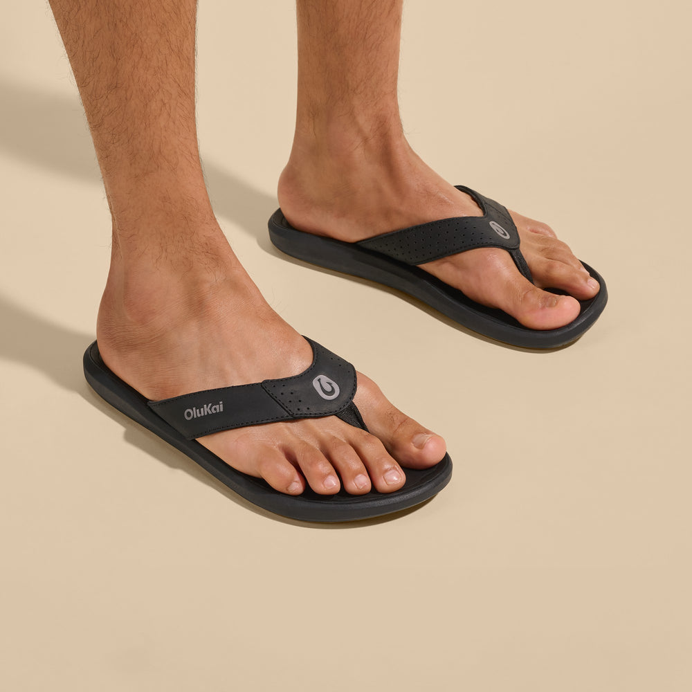 Pili Waterproof Leather Sandals - Lava Rock