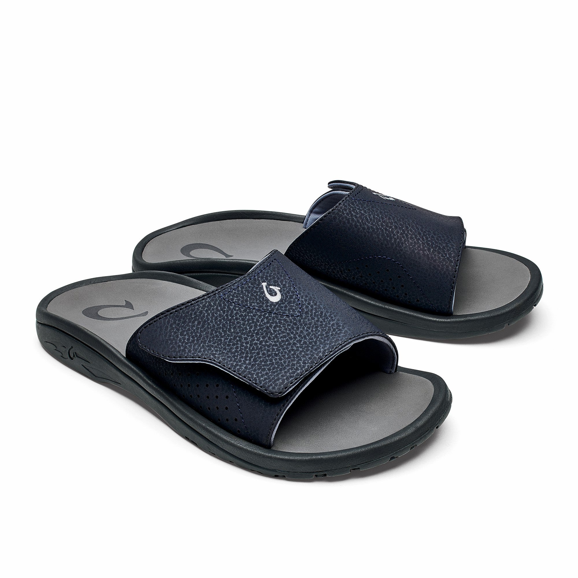 OluKai Nalu Slide - Trench Blue / Charcoal | Men's Sandals
