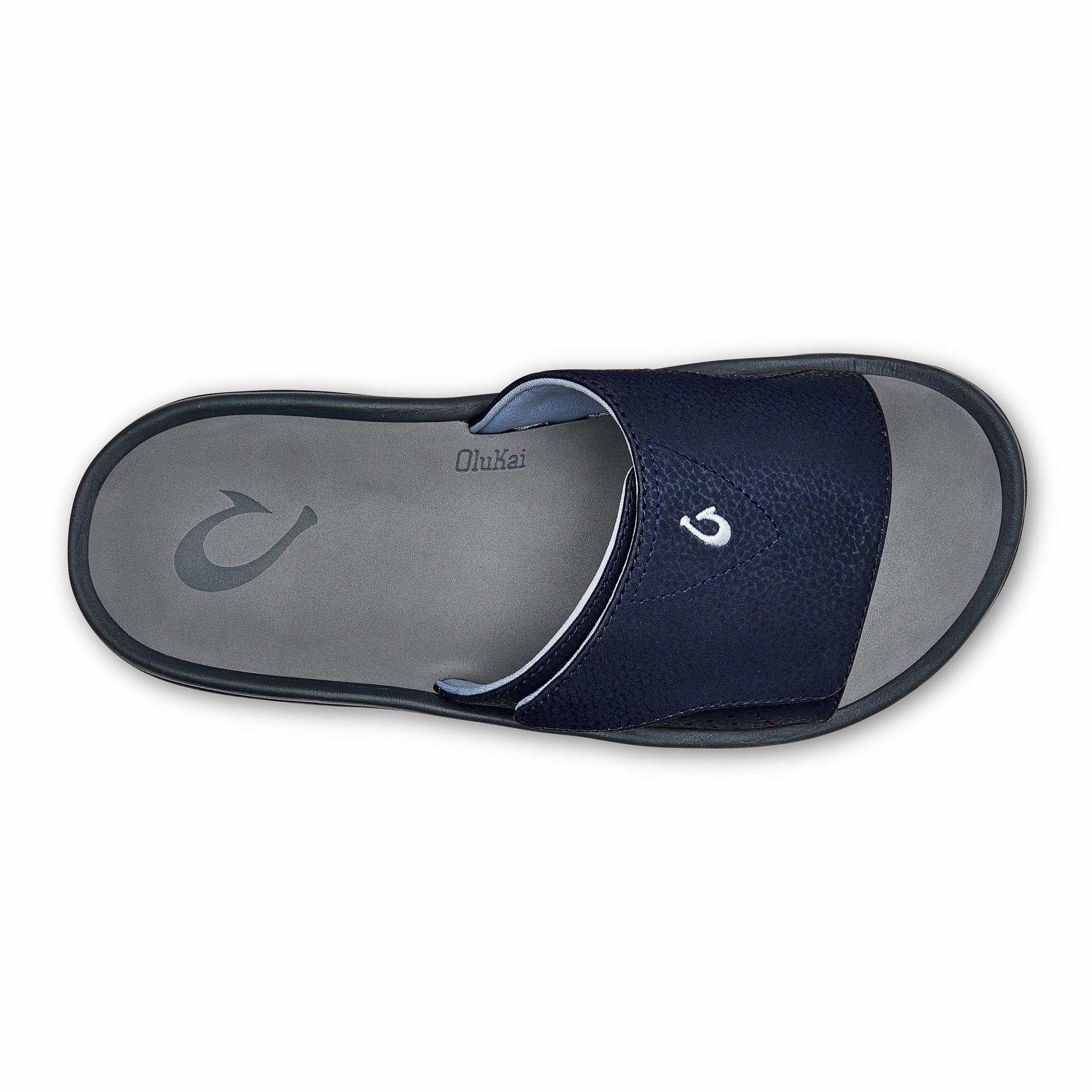 OluKai Nalu Slide - Trench Blue / Charcoal | Men's Sandals