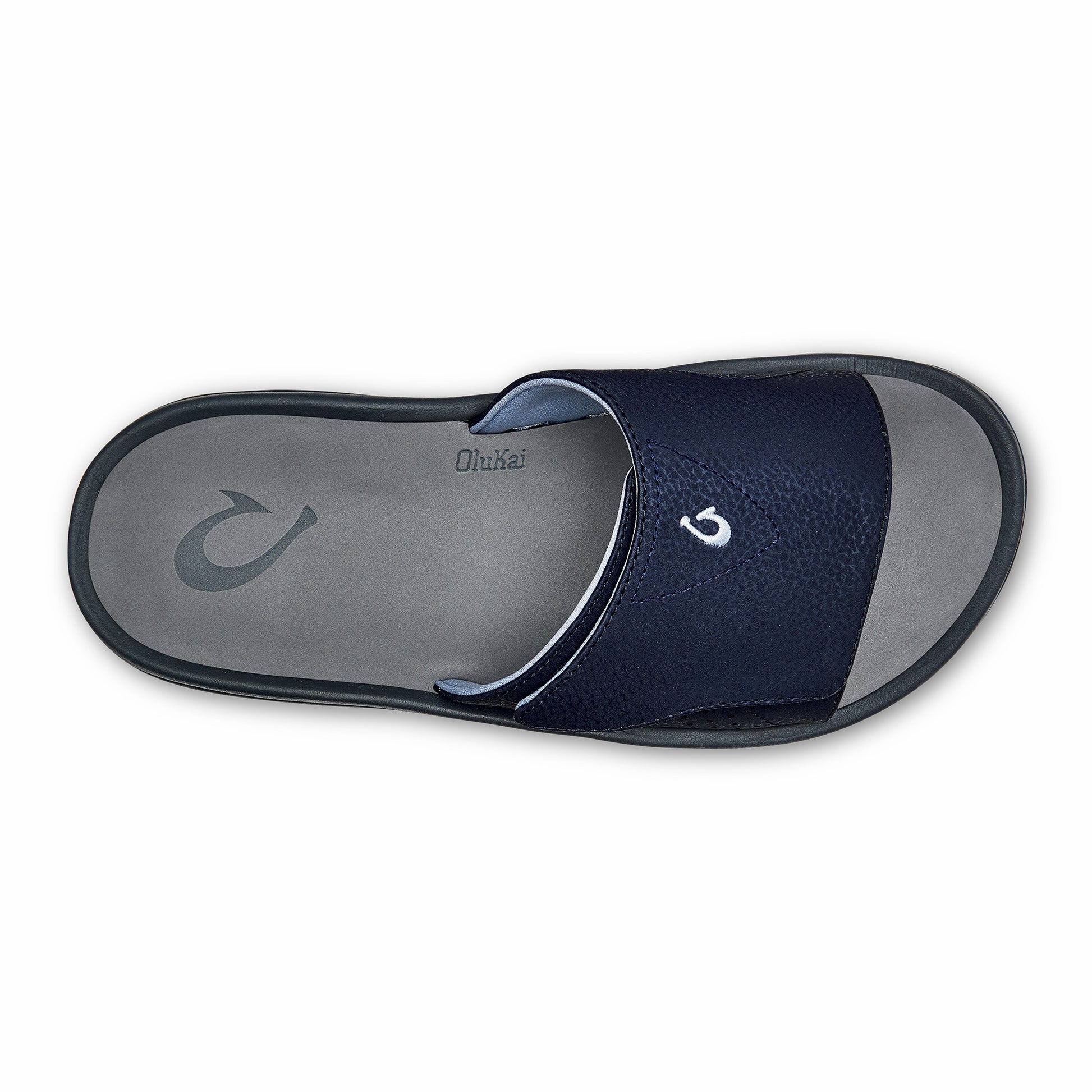OluKai Nalu Slide - Trench Blue / Charcoal | Men's Sandals