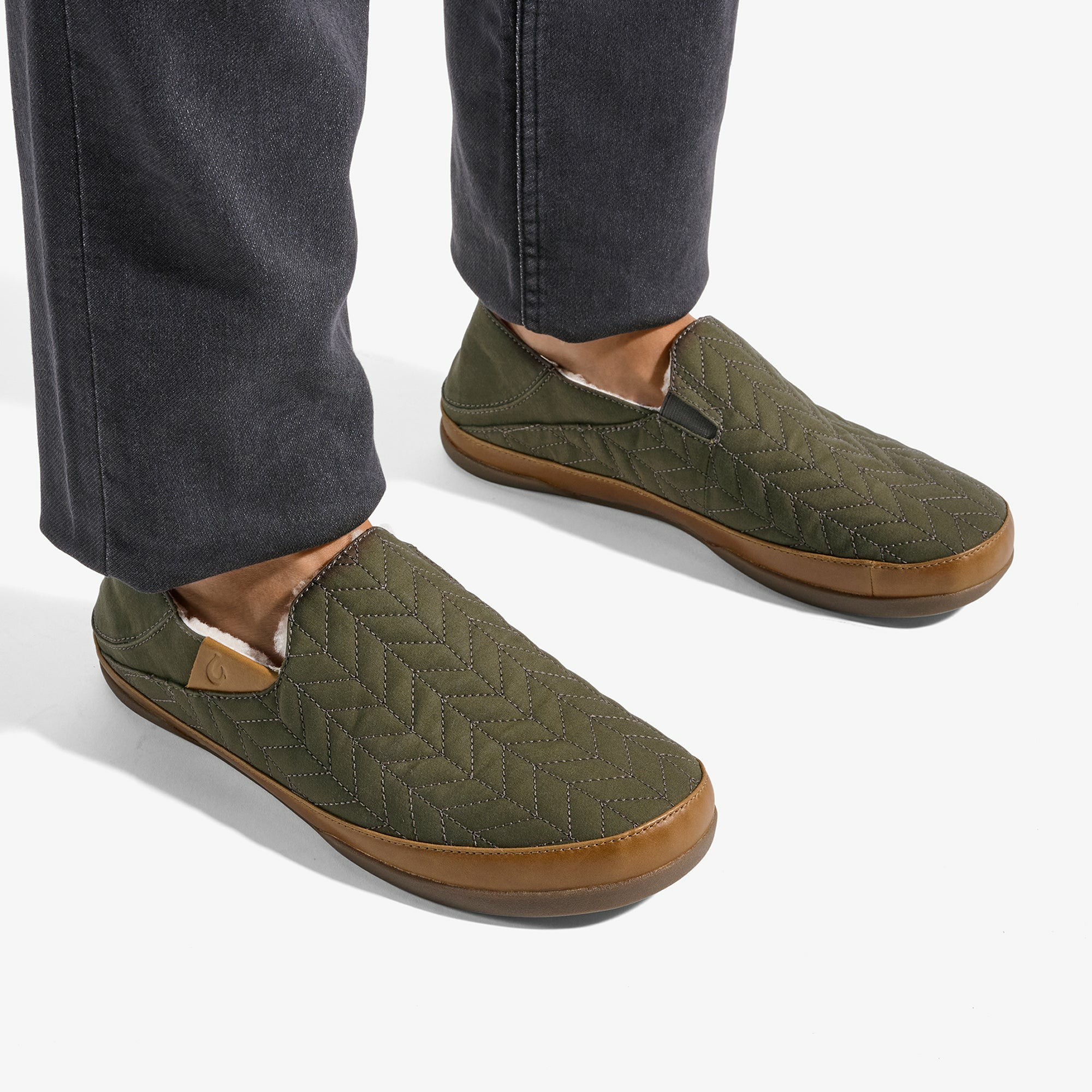 Hanohano Waxed Canvas Slippers - Husk