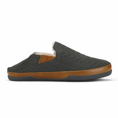 Hanohano Waxed Canvas Slippers - Dark Shadow