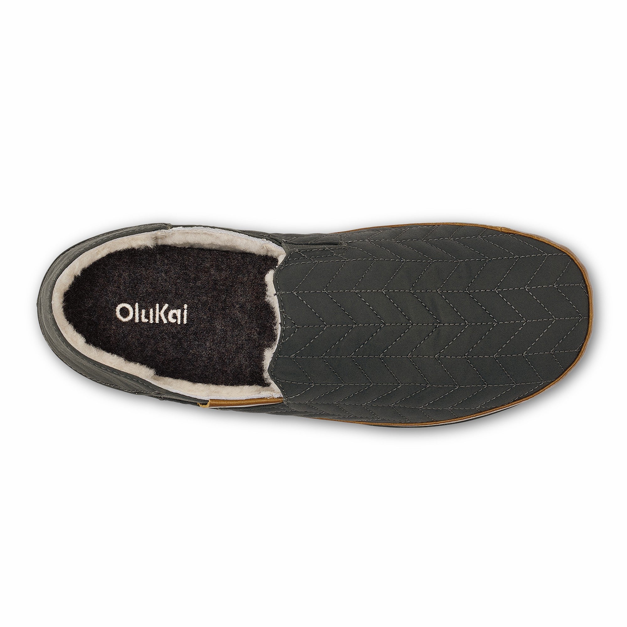 Hanohano Waxed Canvas Slippers - Dark Shadow