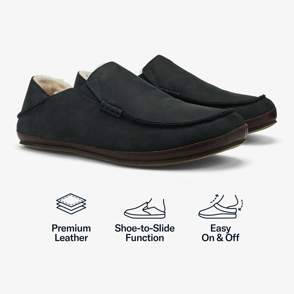 Moloā Slipper - Black / Dk Java