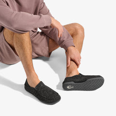 Moloā Hulu Wool Slippers - Black