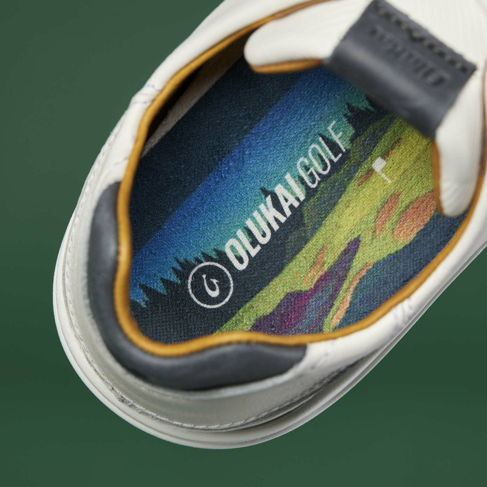 Wai‘alae Waterproof Leather Golf Shoes - White
