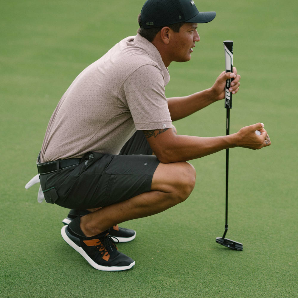 Manele Breathable Golf Shoes - Black / Dark Shadow