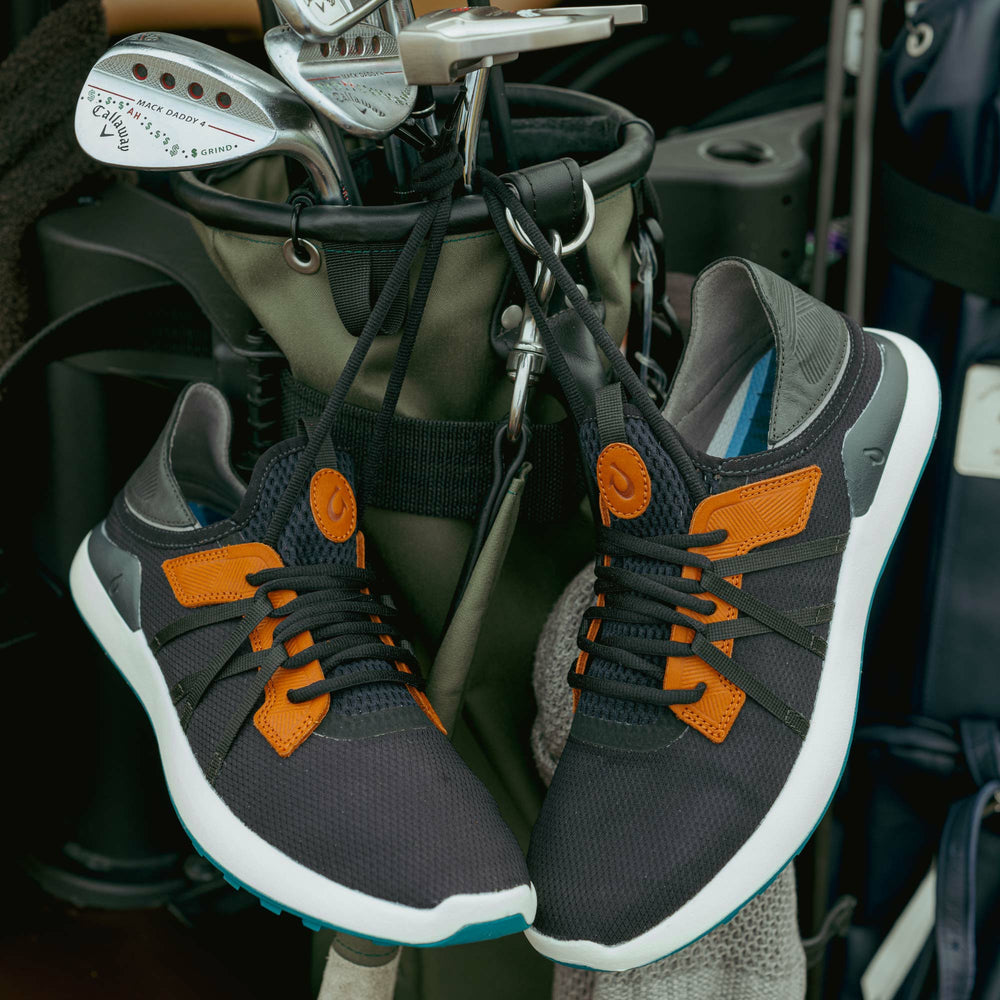 Manele Breathable Golf Shoes - Black / Dark Shadow