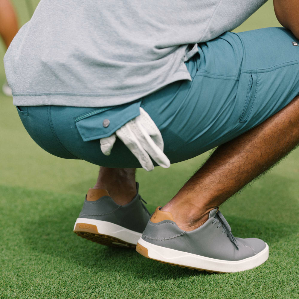 Wai‘alae Waterproof Leather Golf Shoes - Stone