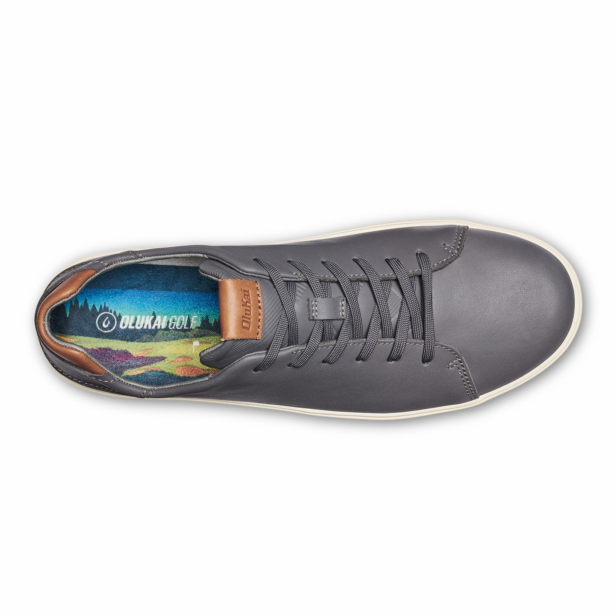 Wai‘alae Waterproof Leather Golf Shoes - Stone