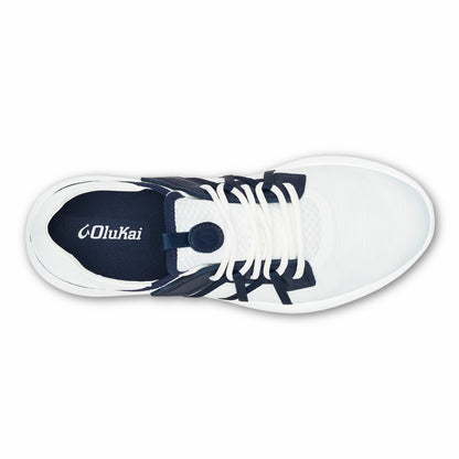 Manele Breathable Golf Shoes - Bright White / Mood Indigo