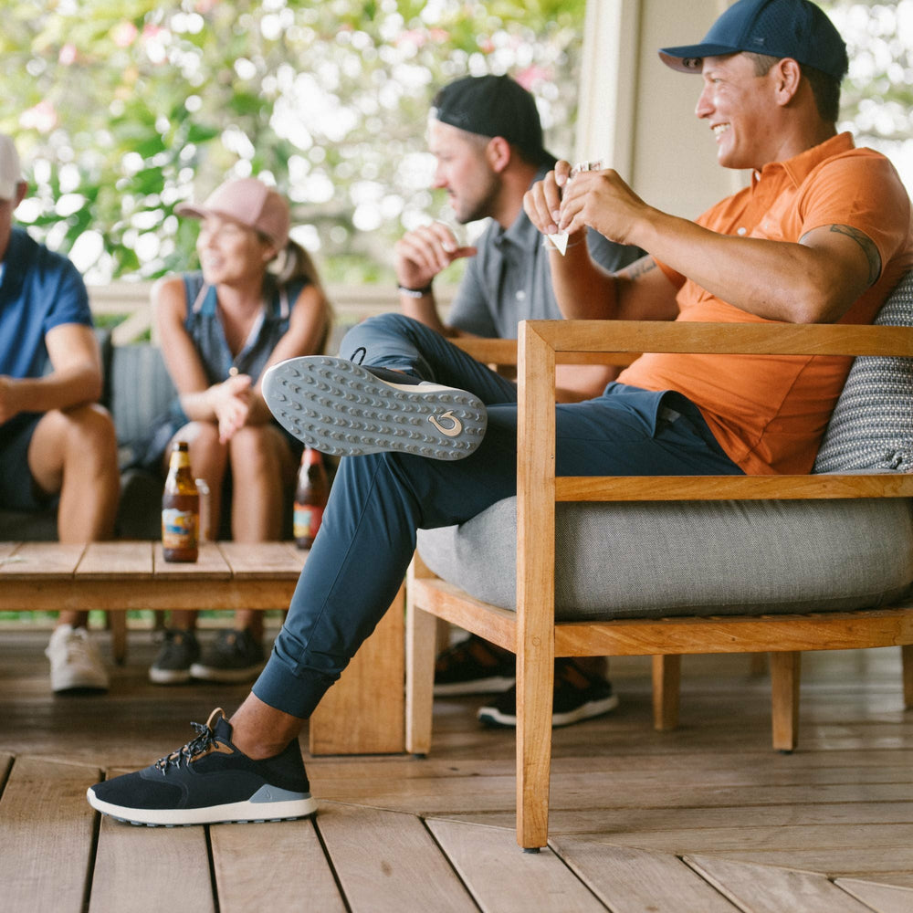 OluKai Kā‘anapali Golf Shoe - Trench Blue / Sea Ice