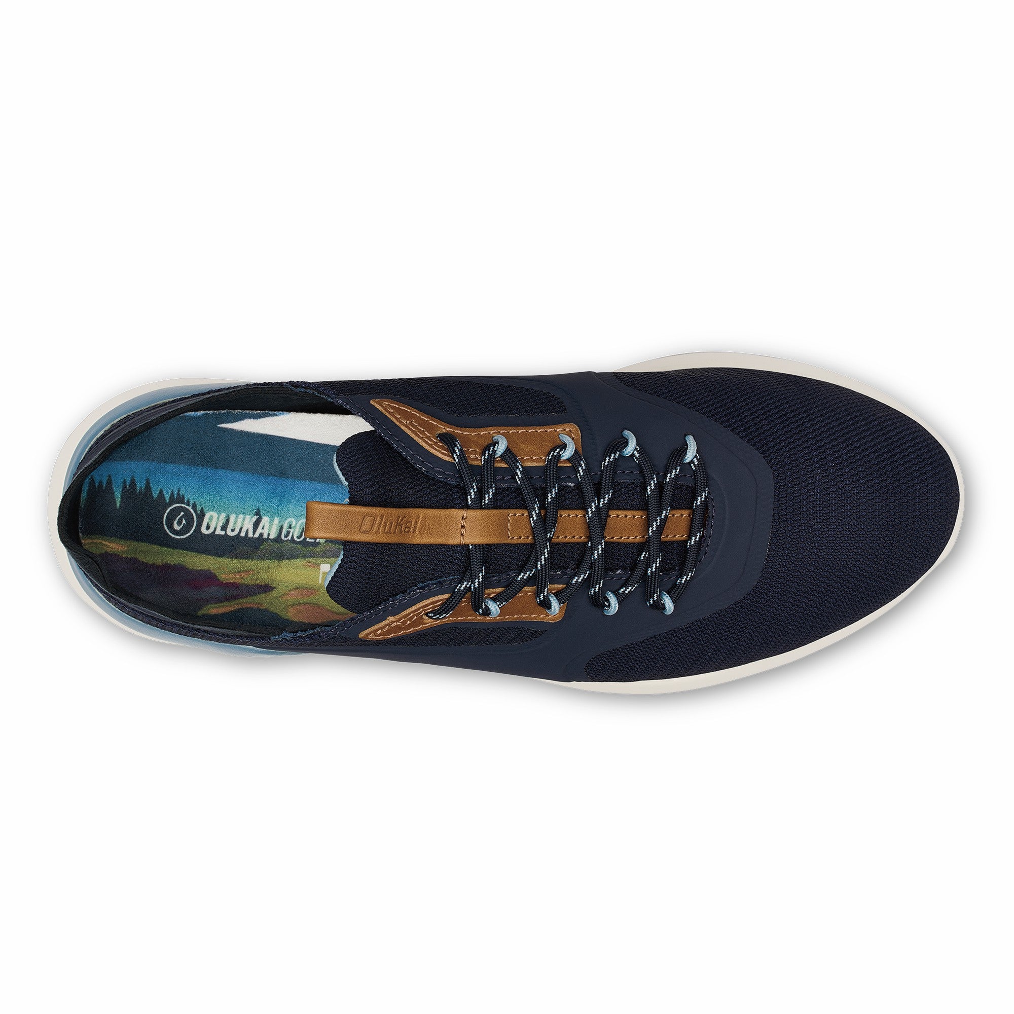 OluKai Kā‘anapali Golf Shoe - Trench Blue / Sea Ice
