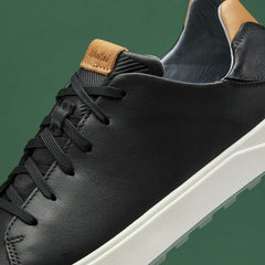 Wai‘alae Waterproof Leather Golf Shoes - Black