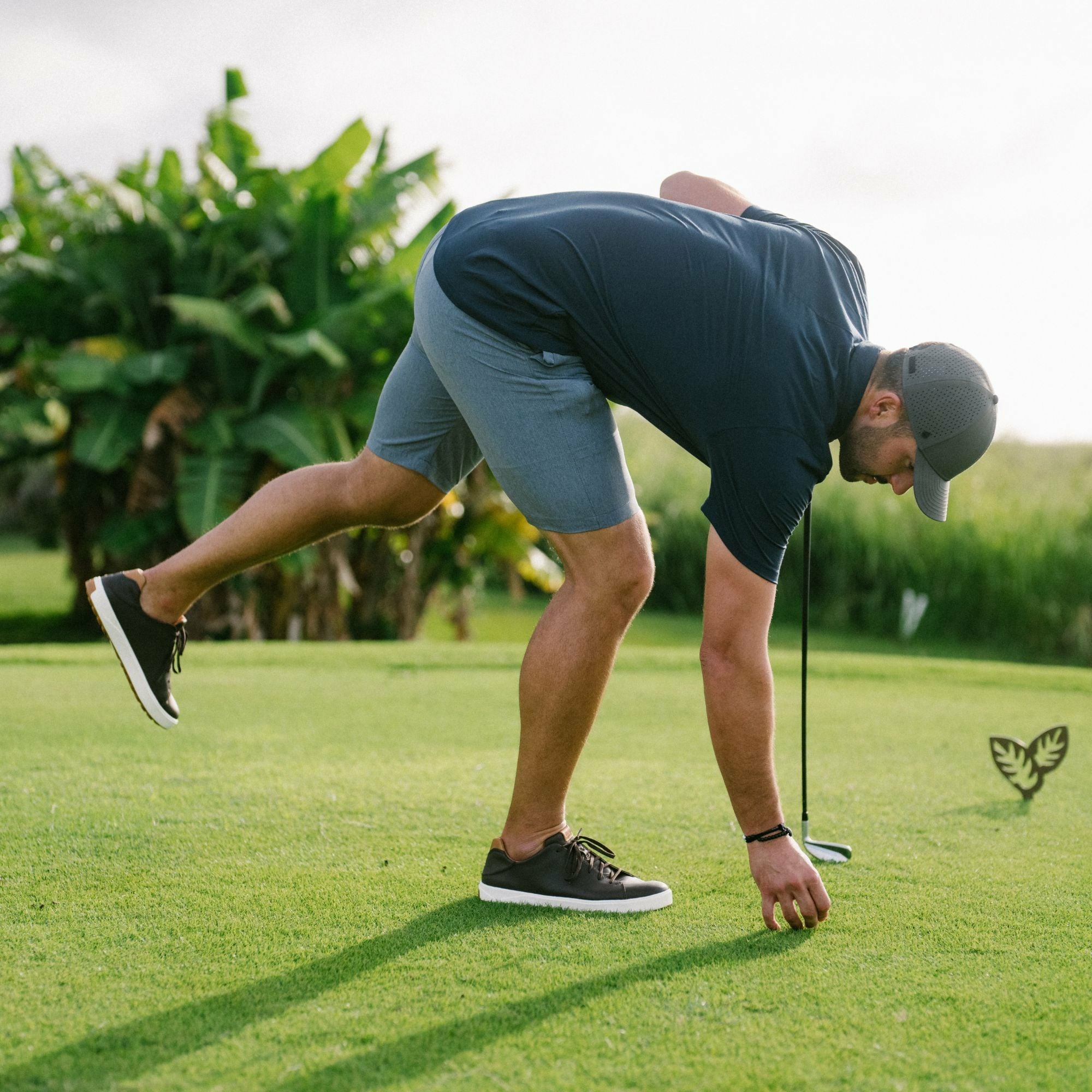 Wai‘alae Waterproof Leather Golf Shoes - Black