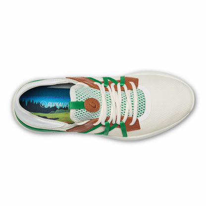 Manele Breathable Golf Shoes - White / Bamboo