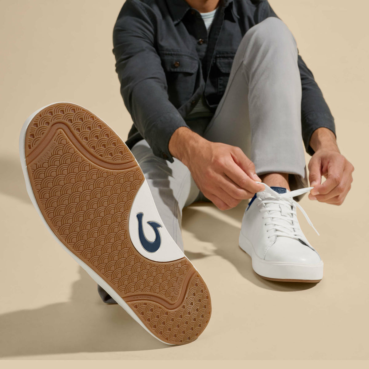 Lae‘ahi Lī ‘Ili Men's Sneakers - Bright White / Trench Blue