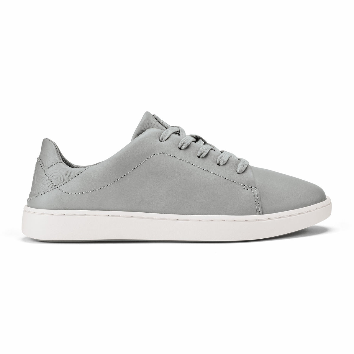 Pehuea Lī ‘Ili Women's Leather Sneakers - Ash