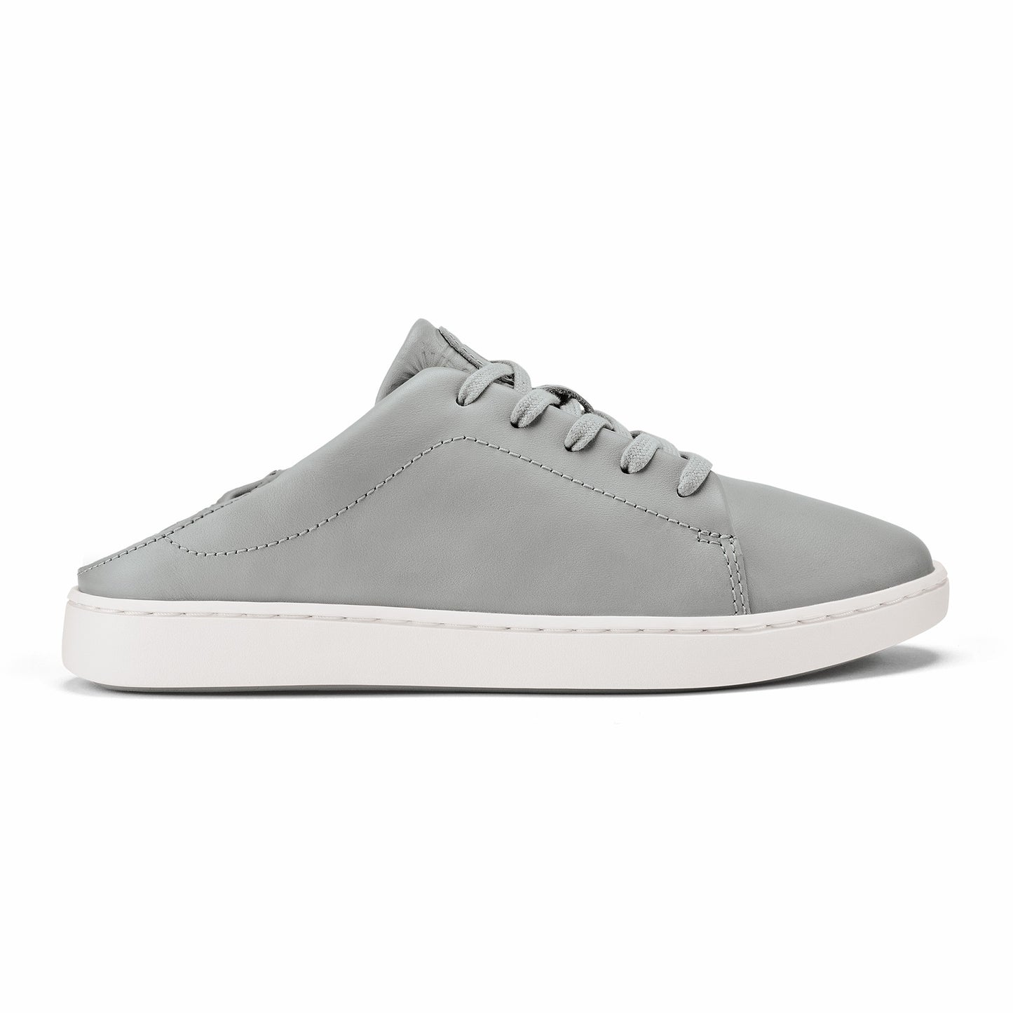 Pehuea Lī ‘Ili Women's Leather Sneakers - Ash