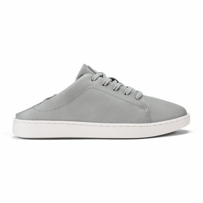 Pehuea Lī ‘Ili Women's Leather Sneakers - Ash
