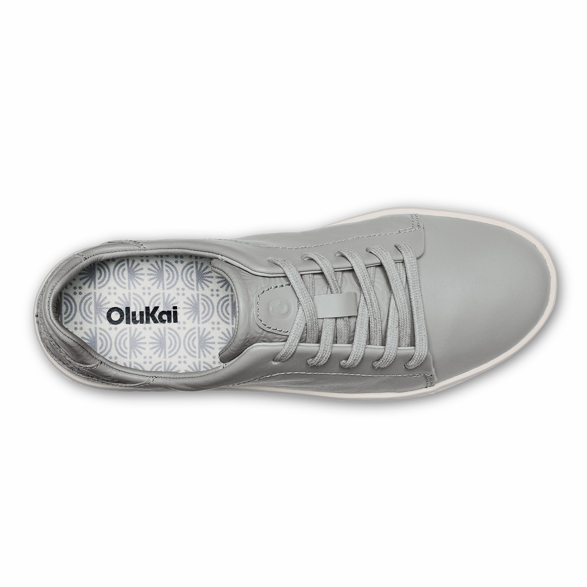 Pehuea Lī ‘Ili Women's Leather Sneakers - Ash