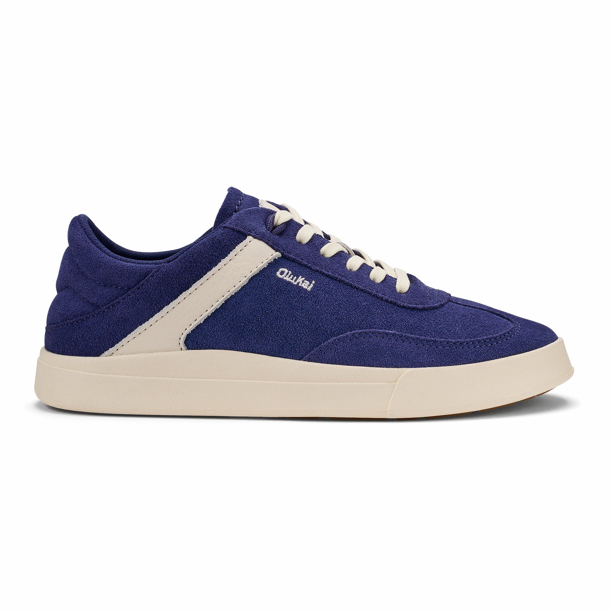 Hā‘upu Leather Sneakers - Navy / Off White