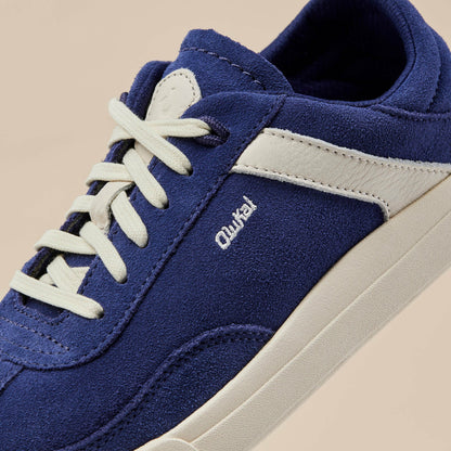 Hā‘upu Leather Sneakers - Navy / Off White