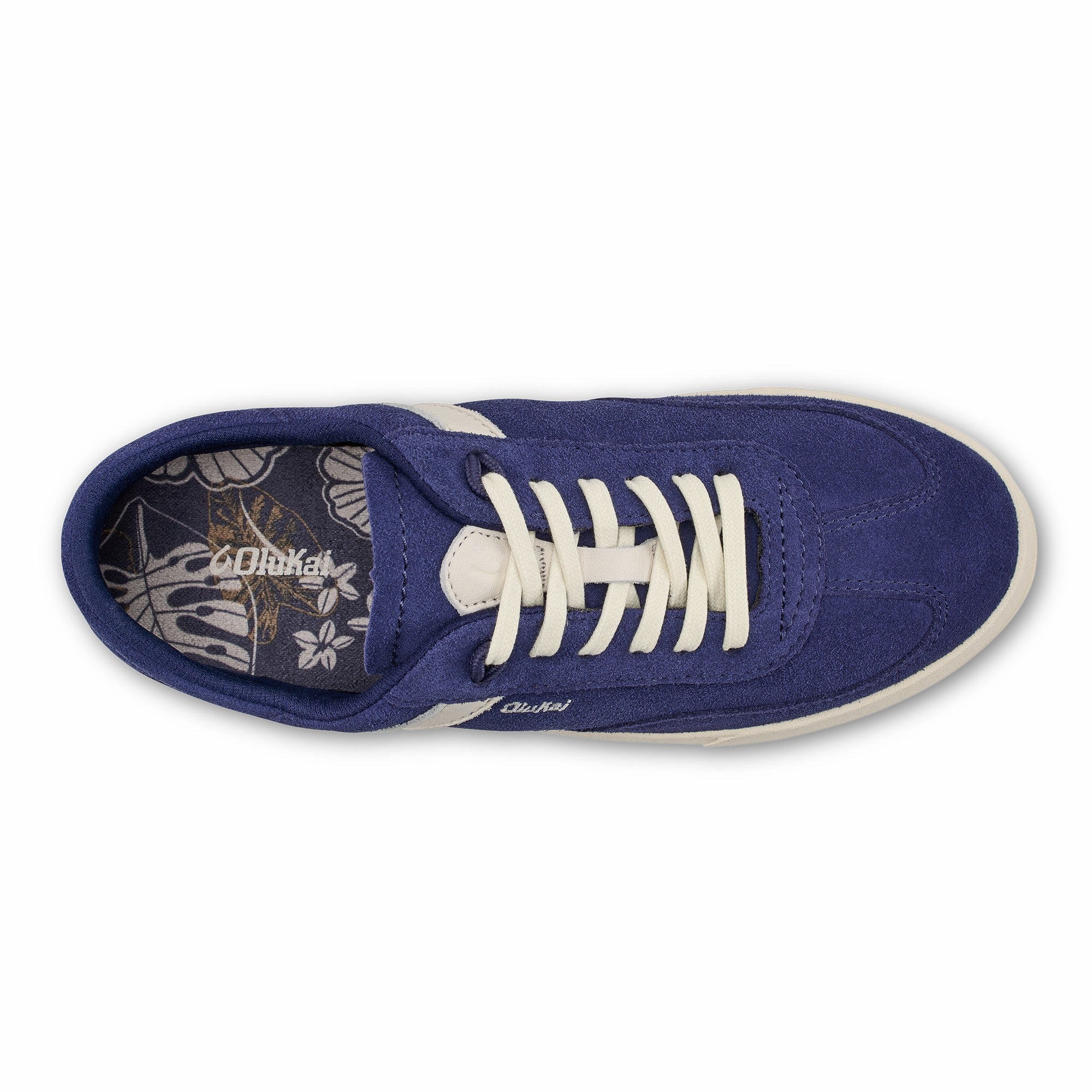 Hā‘upu Leather Sneakers - Navy / Off White