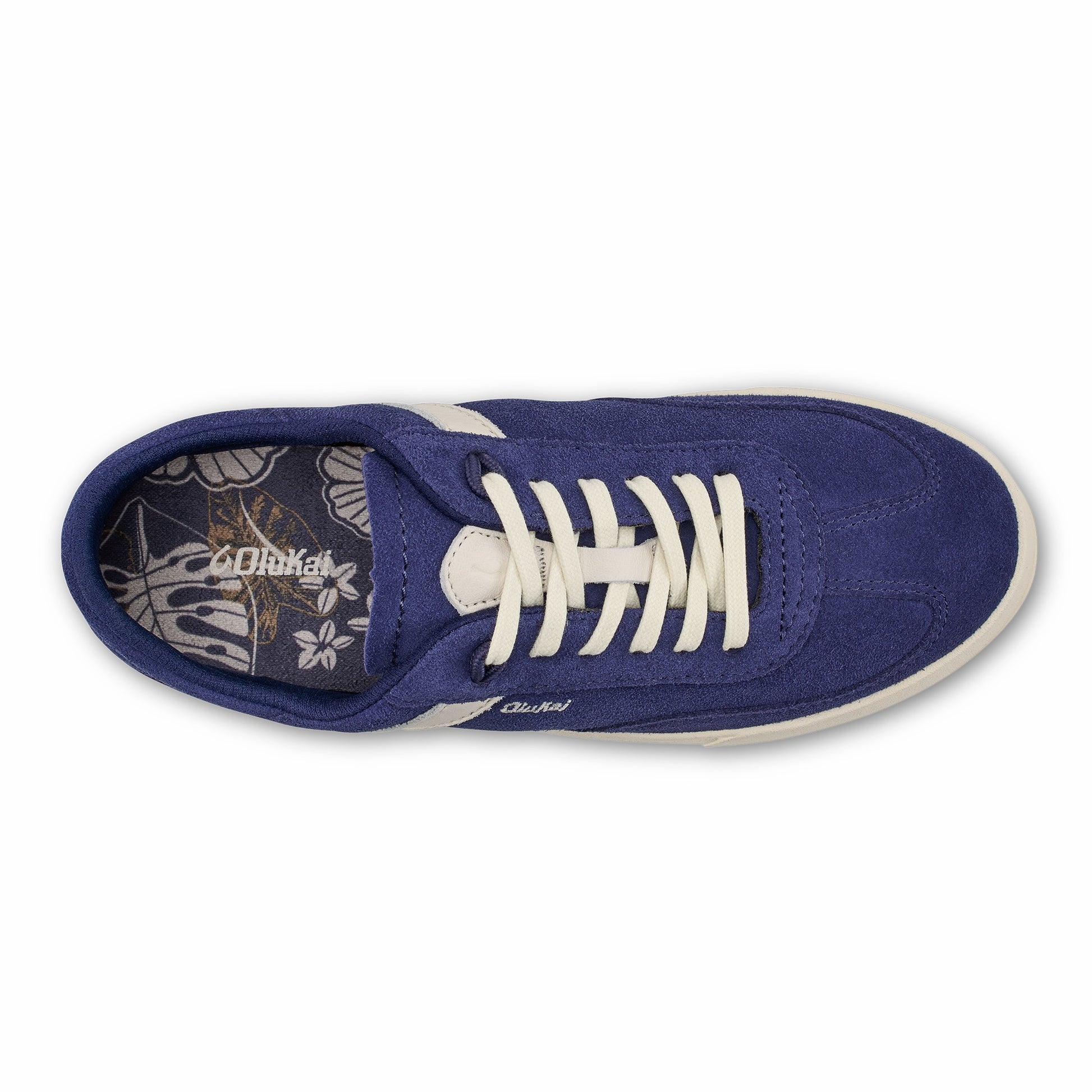 Hā‘upu Leather Sneakers - Navy / Off White